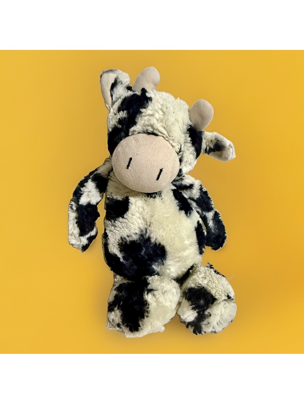 Jellycat Bashful Calf / Black & White 12” Plush